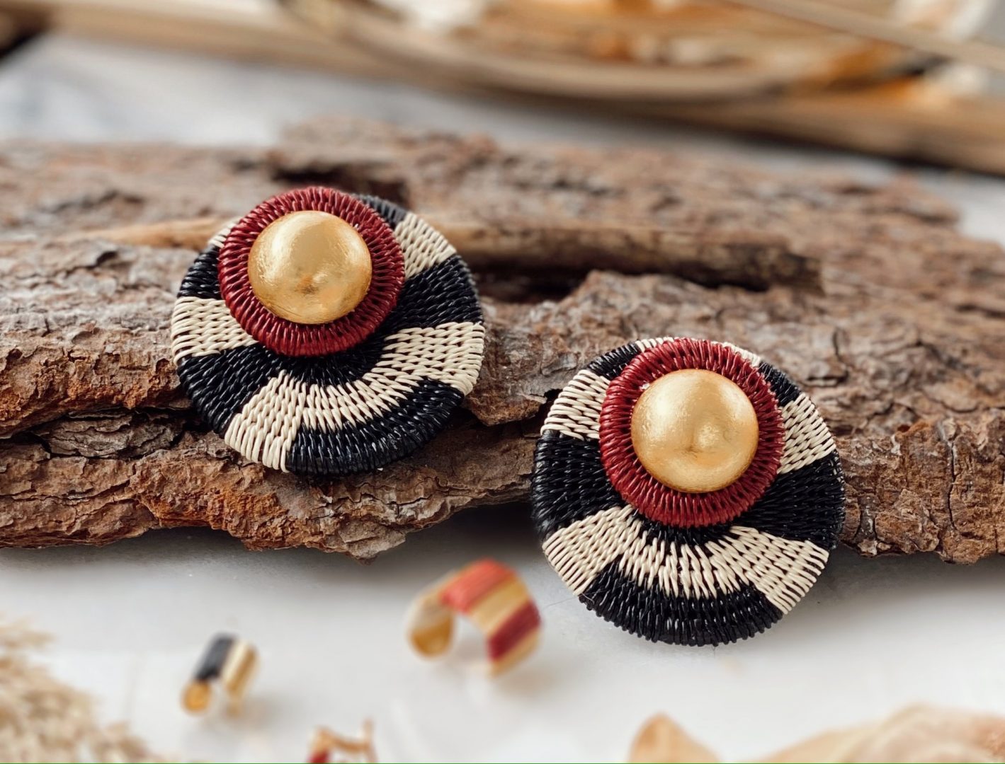 Capella earrings detail